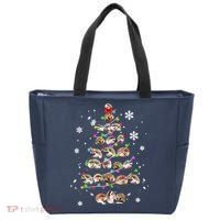 Hedgehog Christmas Tree Tote Bag thumb 0