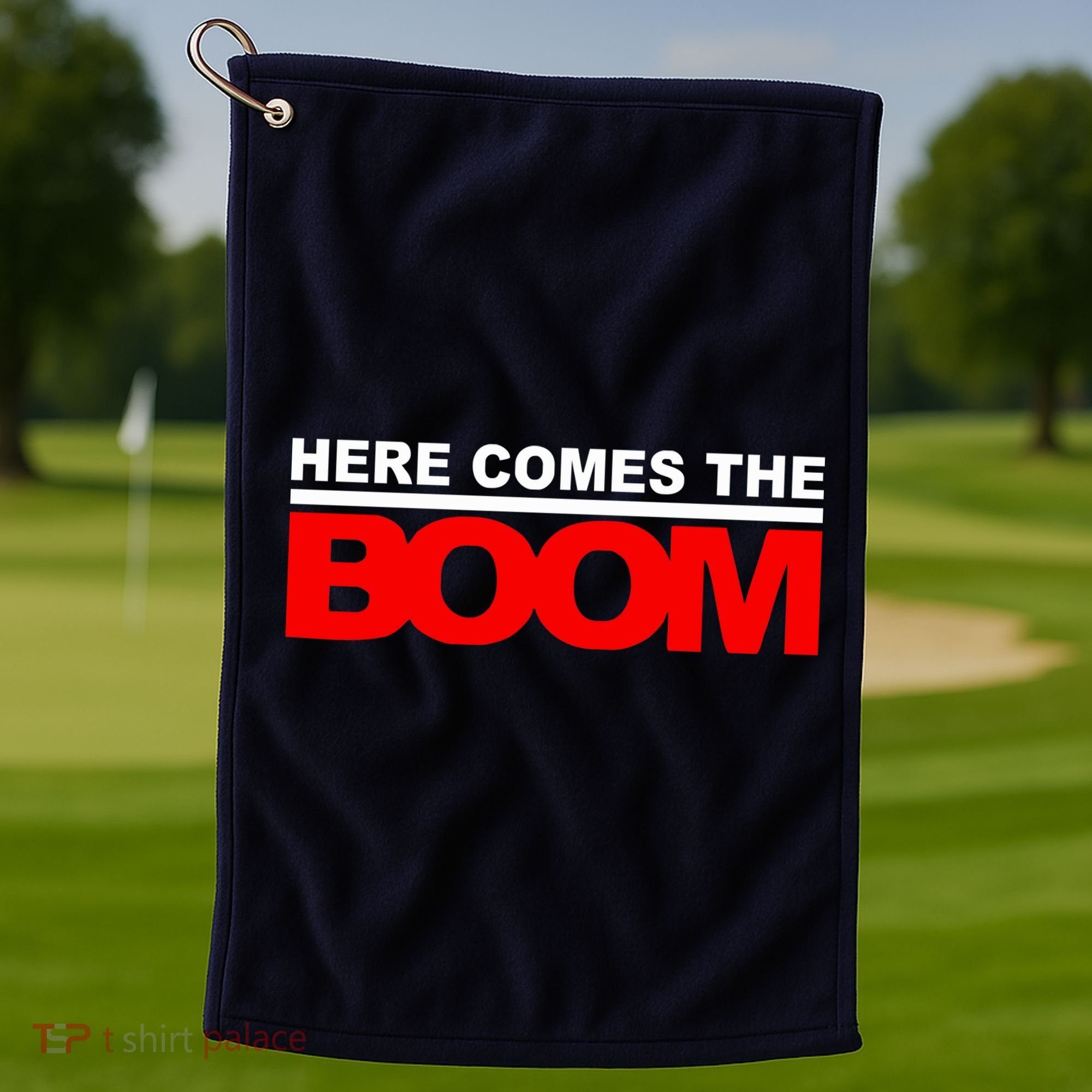 Here Comes The Boom Golf Towel