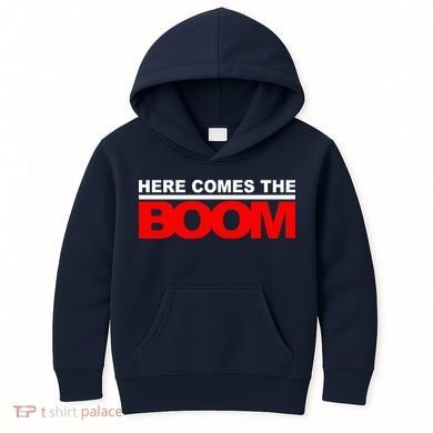 Here Comes The Boom Kids Hoodie