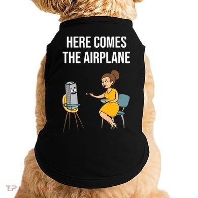 Here Comes The Airplane Doggie Tank