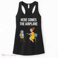 Here Comes The Airplane Women's Tank Top thumb 0