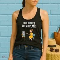 Here Comes The Airplane Women's Tank Top thumb 2