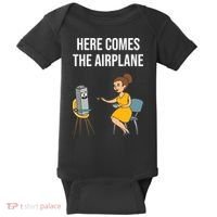 Here Comes The Airplane Baby Bodysuit thumb 0