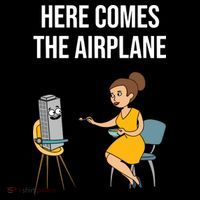 Here Comes The Airplane Baby Bodysuit thumb 2