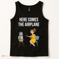 Here Comes The Airplane Tank Top thumb 2