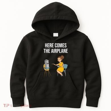 Here Comes The Airplane Kids Hoodie