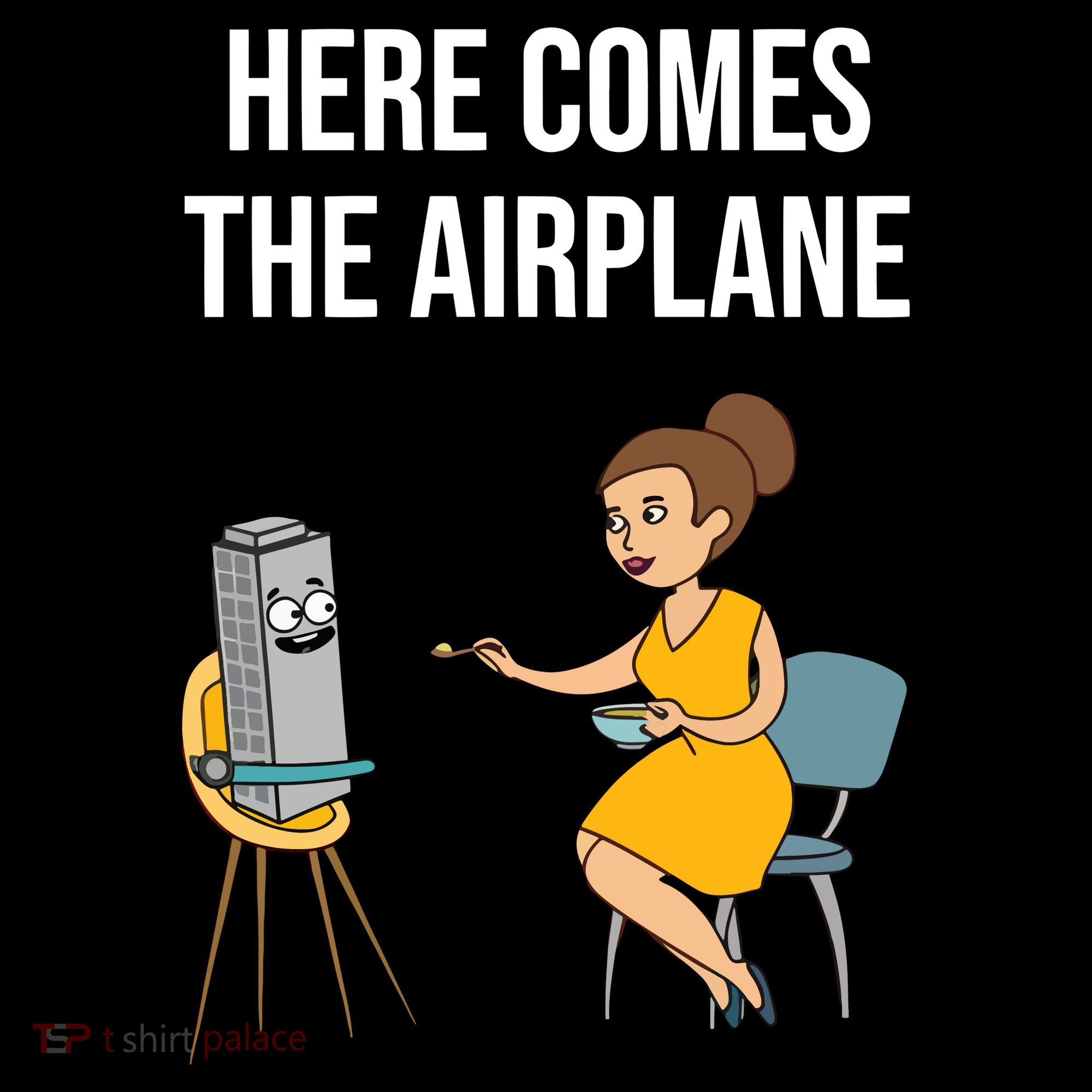 Here Comes The Airplane Kids T-Shirt