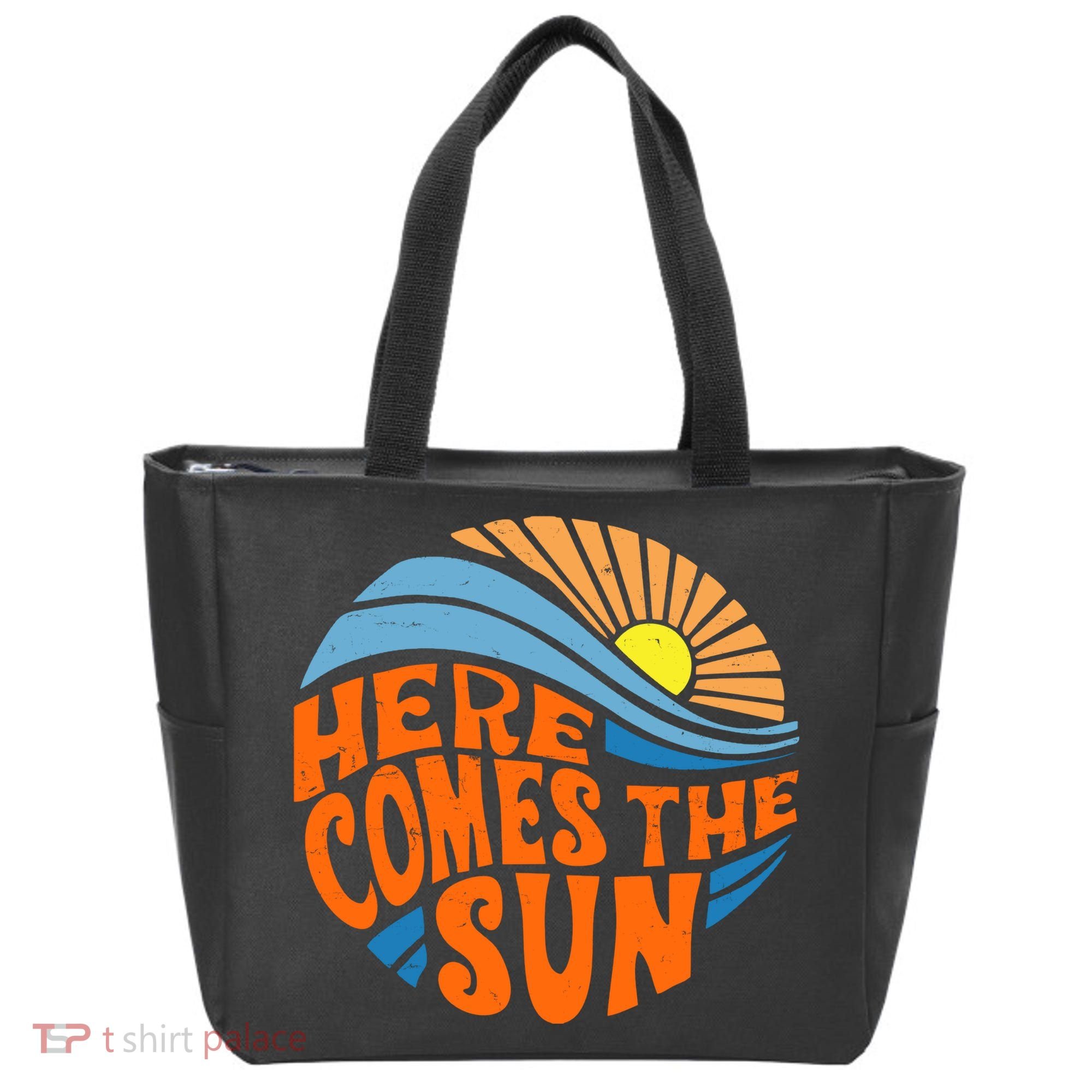 Here Comes The Sun Retro Summer Tote Bag