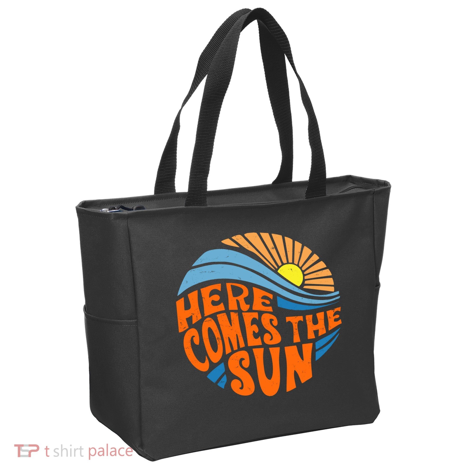Here Comes The Sun Retro Summer Tote Bag