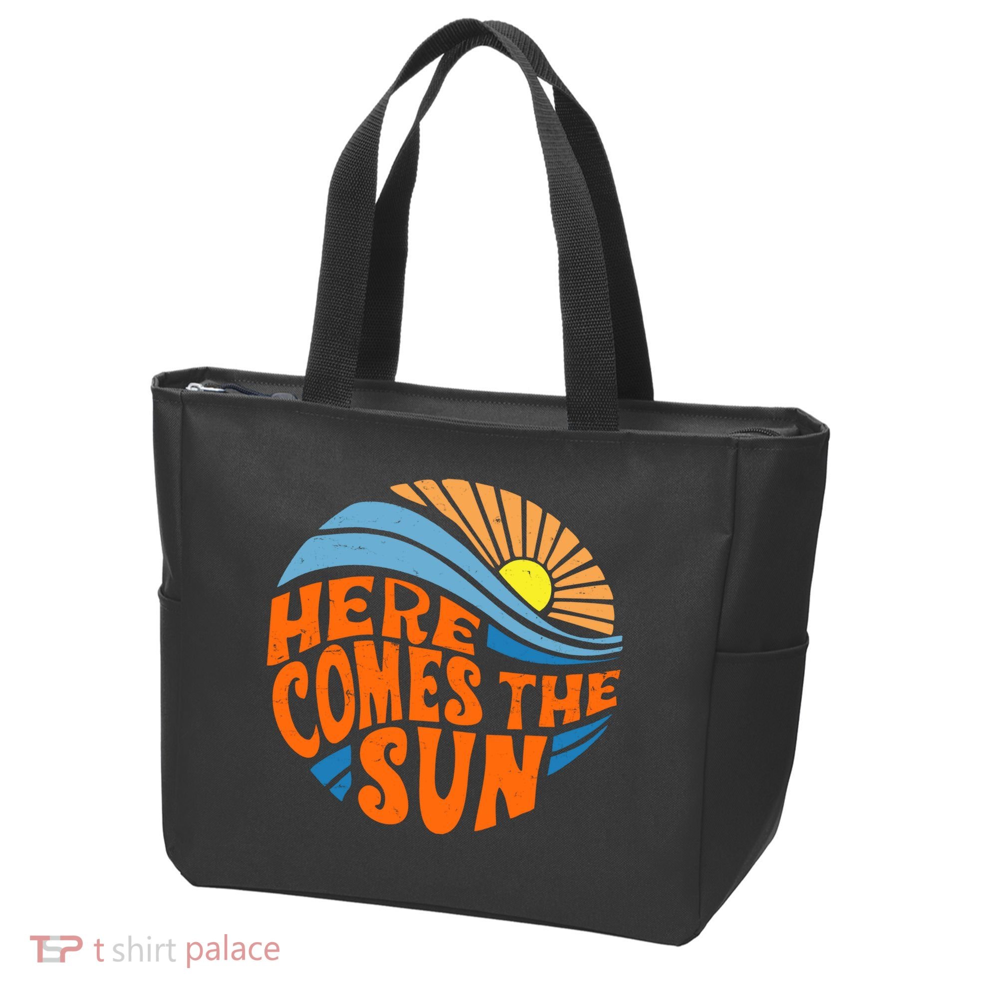 Here Comes The Sun Retro Summer Tote Bag