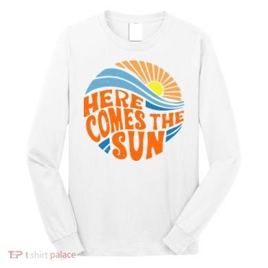 Here Comes The Sun Retro Summer Long Sleeve Shirt