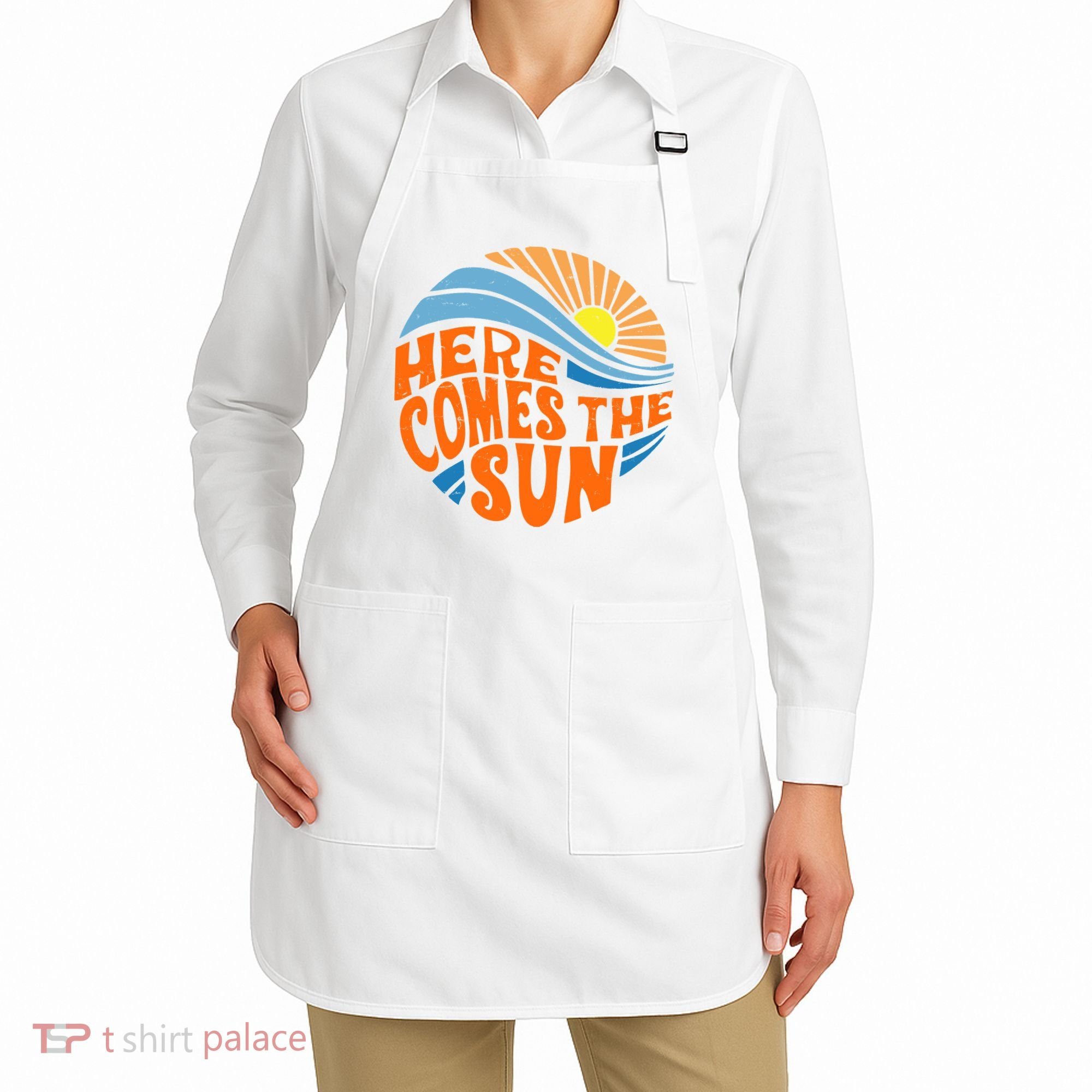 Here Comes The Sun Retro Summer Apron