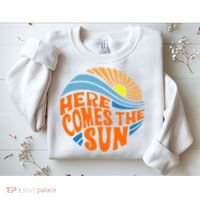 Here Comes The Sun Retro Summer Sweatshirt thumb 2