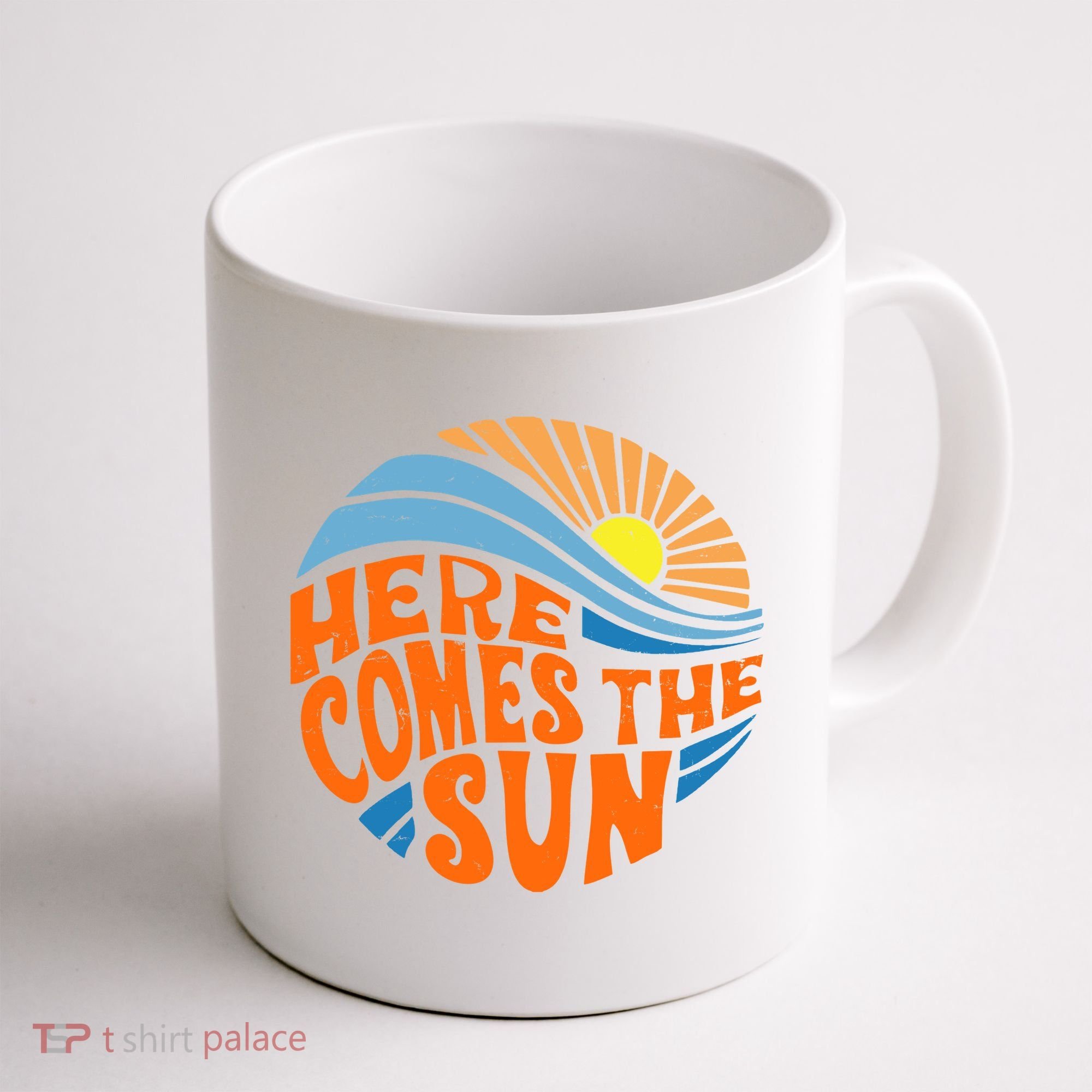 Here Comes The Sun Retro Summer Coffee Mug