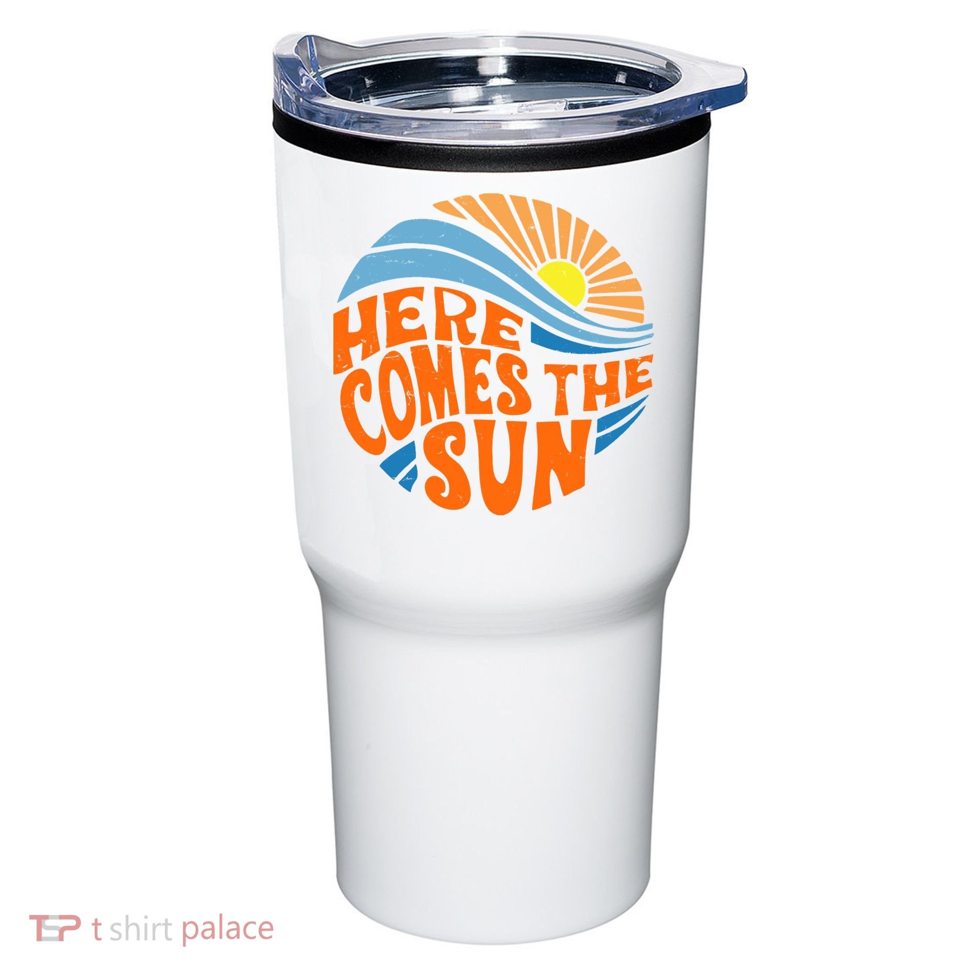 Here Comes The Sun Retro Summer Tumbler