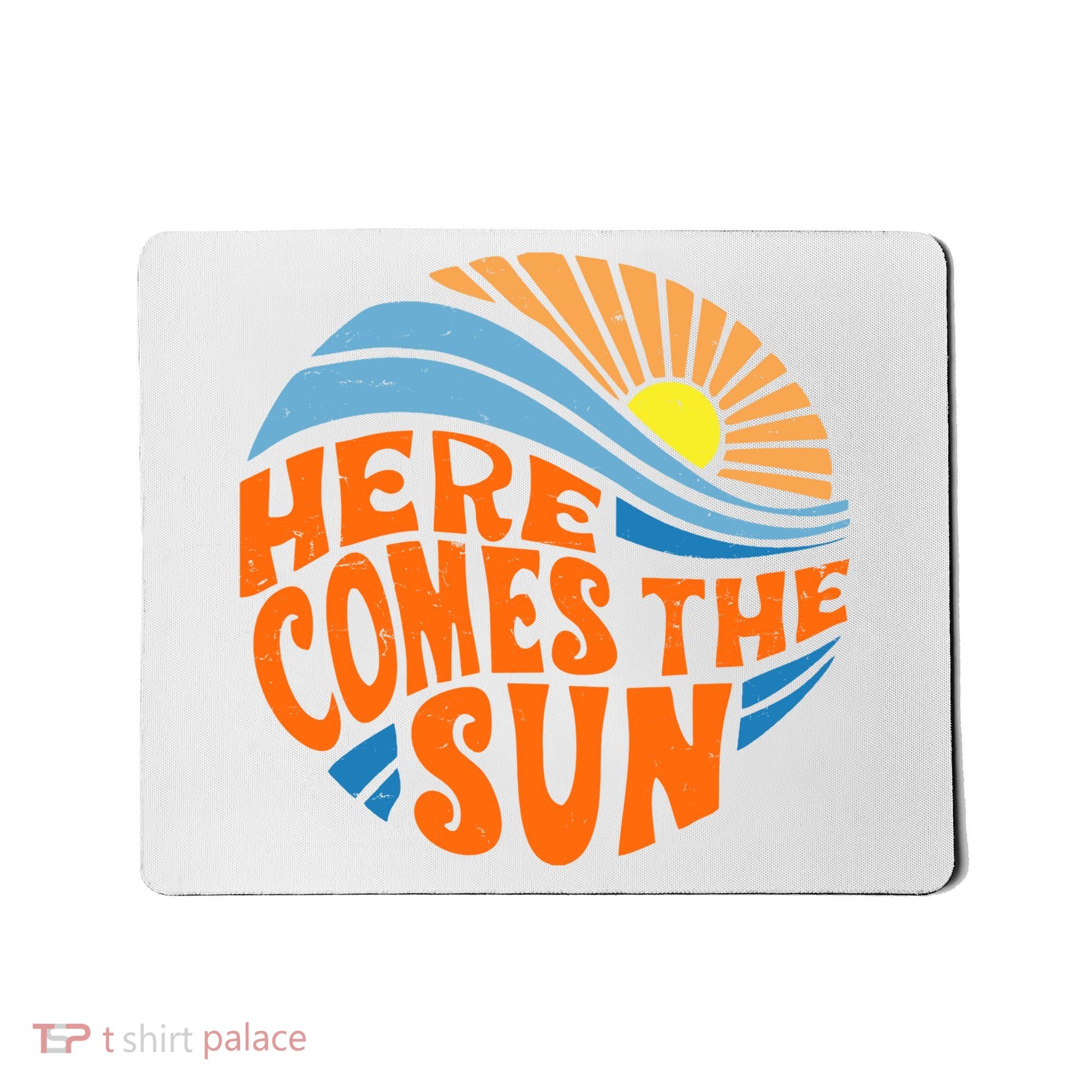 Here Comes The Sun Retro Summer Mousepad