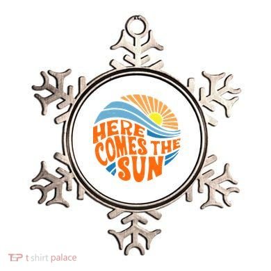 Here Comes The Sun Retro Summer Ornament