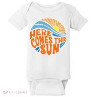 Here Comes The Sun Retro Summer Baby Bodysuit thumb 0