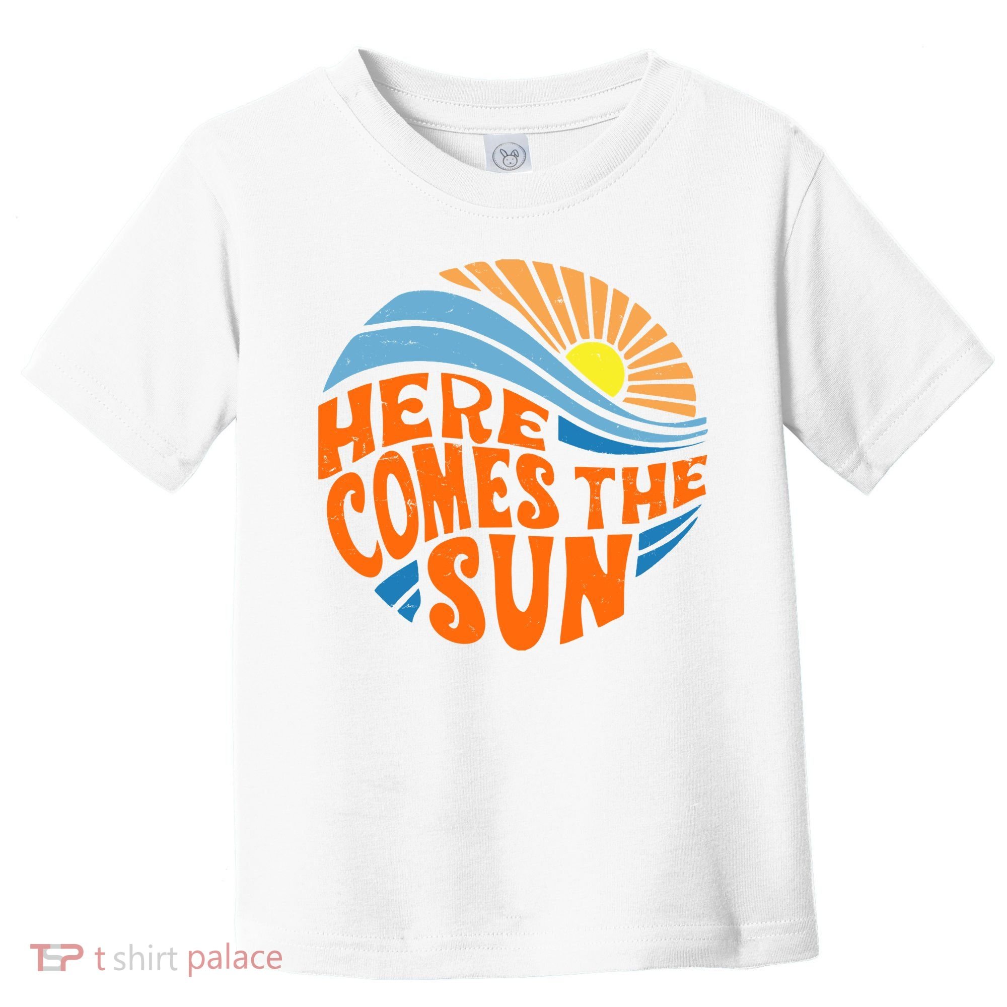 Here Comes The Sun Retro Summer Toddler T-Shirt