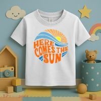Here Comes The Sun Retro Summer Toddler T-Shirt thumb 3
