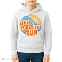 Here Comes The Sun Retro Summer Kids Hoodie thumb 4