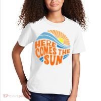 Here Comes The Sun Retro Summer Kids T-Shirt thumb 2
