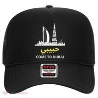 Habibi Come To Dubai Funny Quote Uae Travel Hat thumb 0