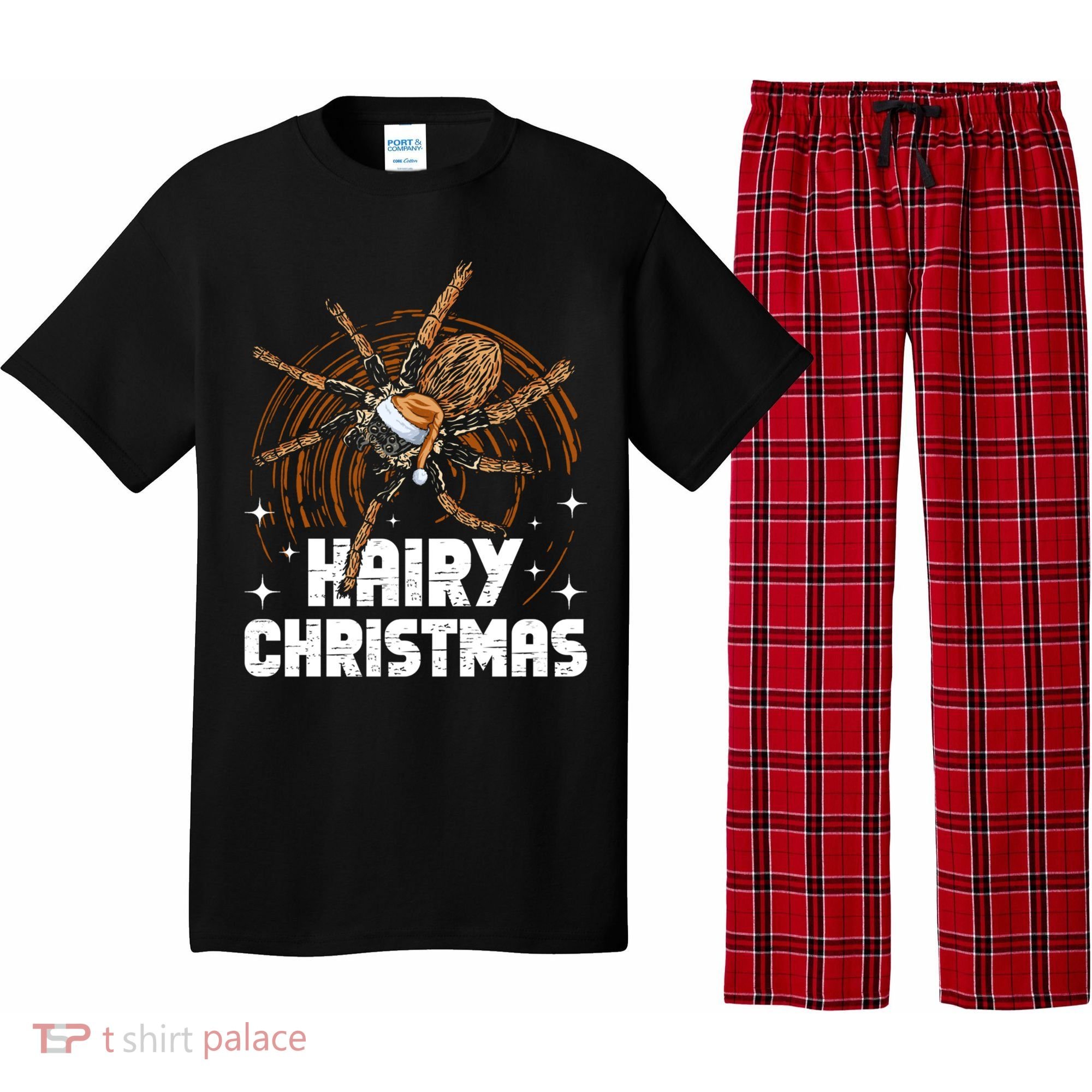 Hairy Christmas Tarantula Owner Cute Gift Pajama Set