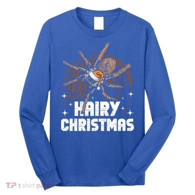 Hairy Christmas Tarantula Owner Cute Gift Long Sleeve Shirt