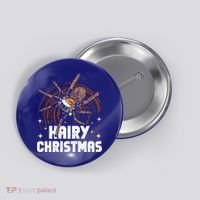 Hairy Christmas Tarantula Owner Cute Gift Button thumb 0