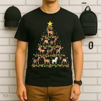 Horses Christmas Tree Horse Xmas Ornaments T-Shirt thumb 6