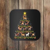 Horses Christmas Tree Horse Xmas Ornaments Coaster thumb 0