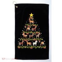 Horses Christmas Tree Horse Xmas Ornaments Golf Towel thumb 0