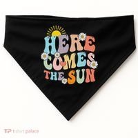 Here Comes The Sun Summer Vacation Beach Family Matching USA-Made Doggie Bandana thumb 0