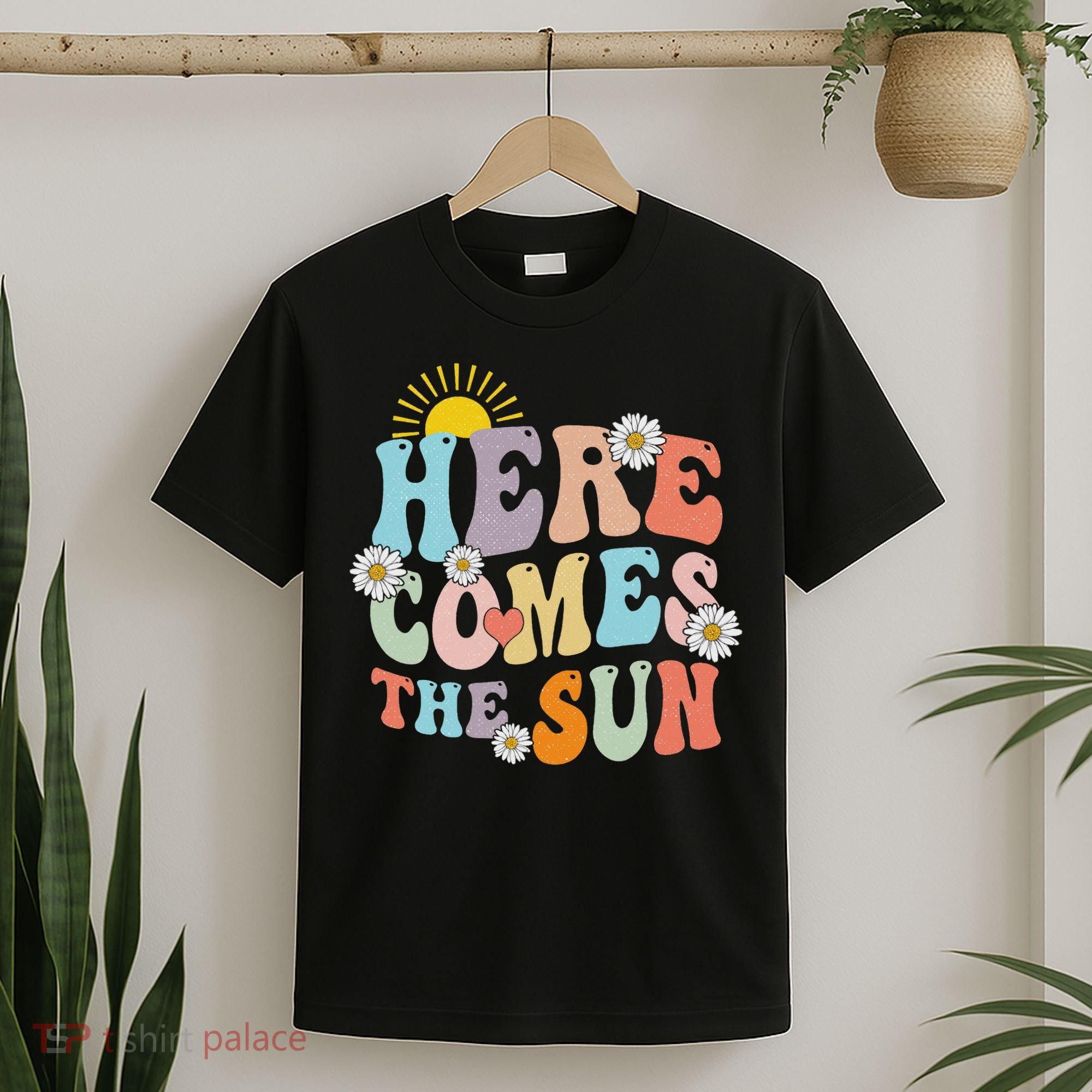 Here Comes The Sun Summer Vacation Beach Family Matching T-Shirt