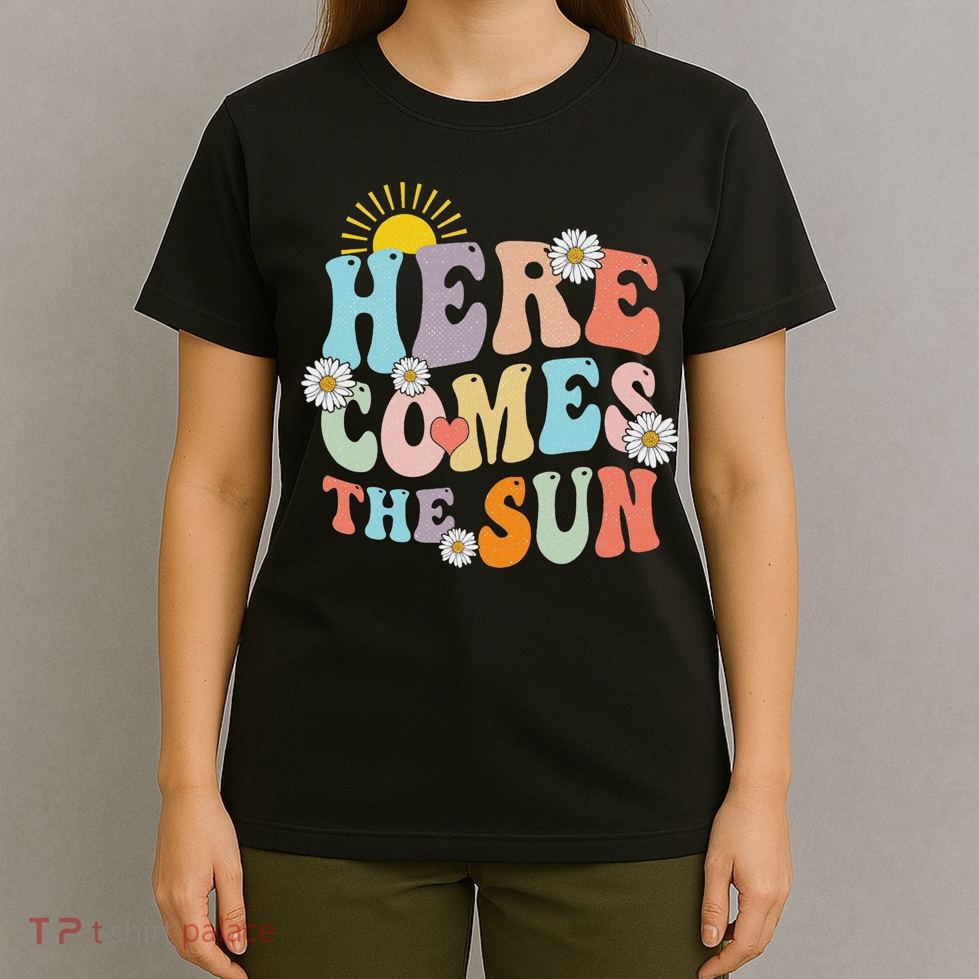 Here Comes The Sun Summer Vacation Beach Family Matching T-Shirt