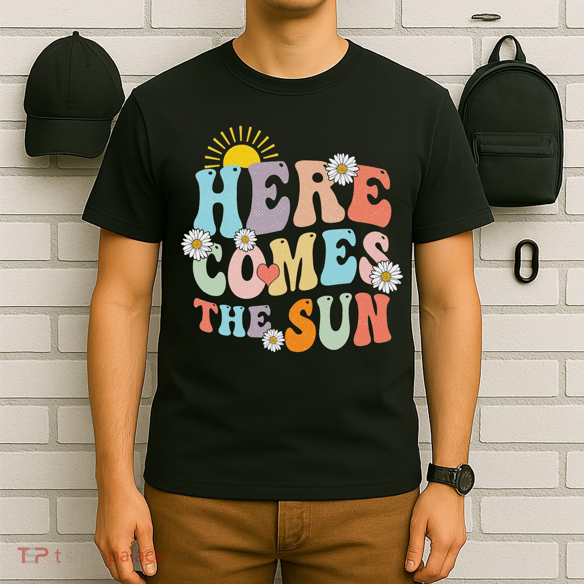 Here Comes The Sun Summer Vacation Beach Family Matching T-Shirt