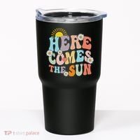 Here Comes The Sun Summer Vacation Beach Family Matching Tumbler thumb 0