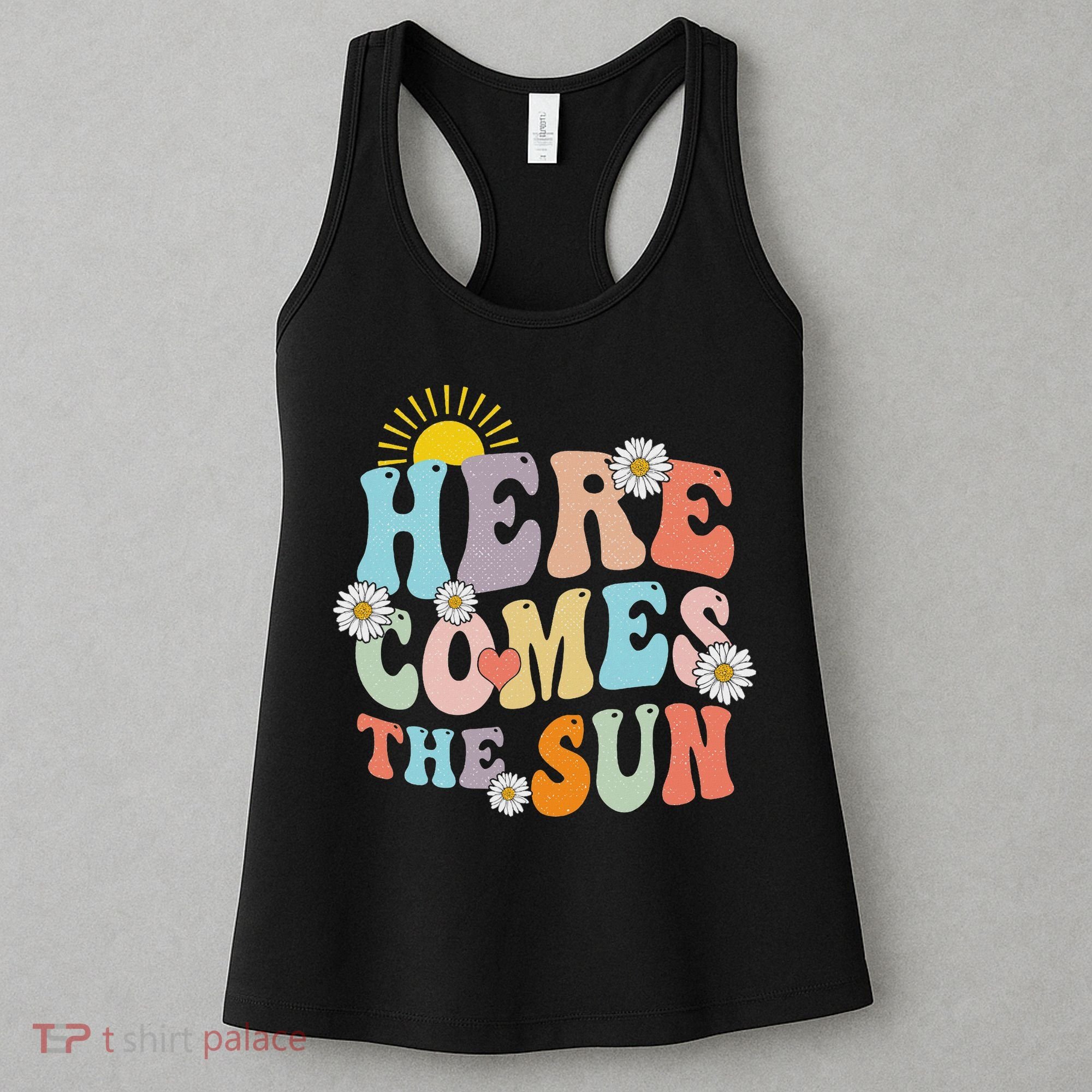 Here Comes The Sun Summer Vacation Beach Family Matching Women's Tank Top