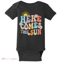 Here Comes The Sun Summer Vacation Beach Family Matching Baby Bodysuit thumb 0