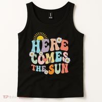 Here Comes The Sun Summer Vacation Beach Family Matching Tank Top thumb 2