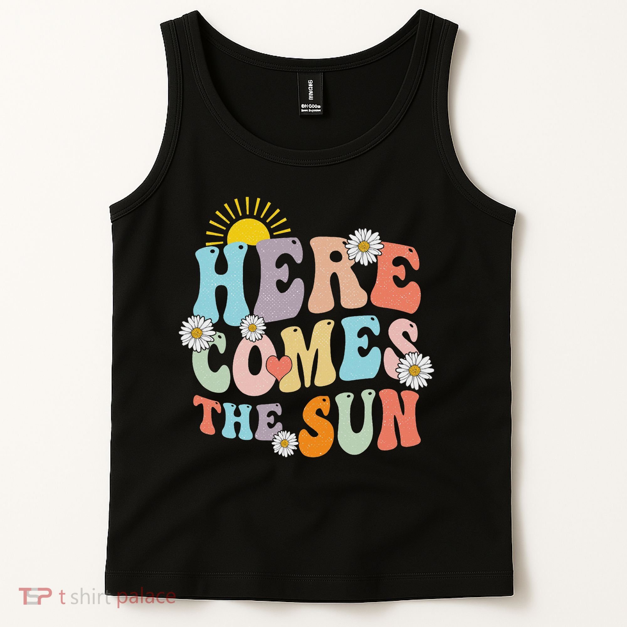 Here Comes The Sun Summer Vacation Beach Family Matching Tank Top