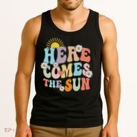 Here Comes The Sun Summer Vacation Beach Family Matching Tank Top thumb 3
