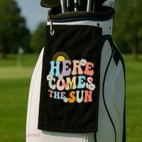 Here Comes The Sun Summer Vacation Beach Family Matching Golf Towel thumb 2