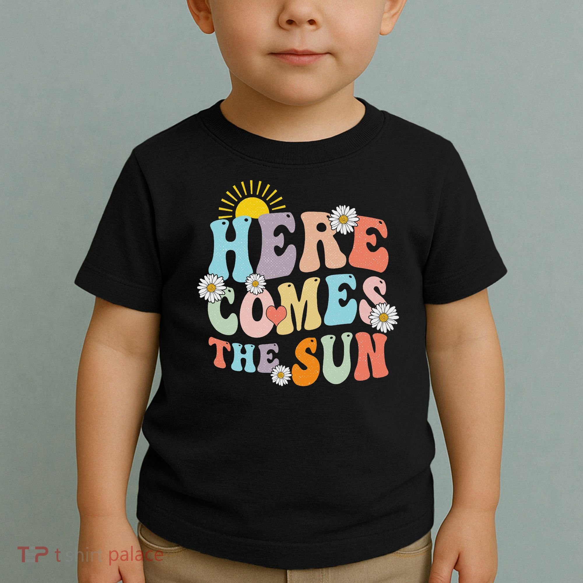 Here Comes The Sun Summer Vacation Beach Family Matching Toddler T-Shirt