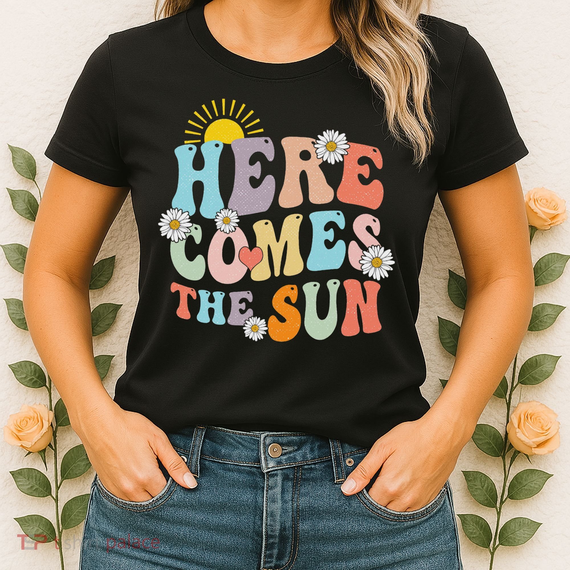 Here Comes The Sun Summer Vacation Beach Family Matching Women's T-Shirt