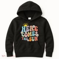 Here Comes The Sun Summer Vacation Beach Family Matching Kids Hoodie thumb 0