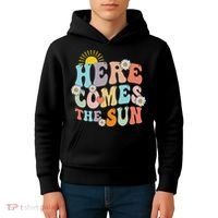 Here Comes The Sun Summer Vacation Beach Family Matching Kids Hoodie thumb 4