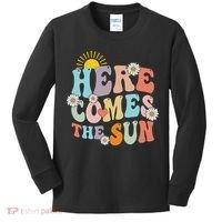 Here Comes The Sun Summer Vacation Beach Family Matching Kids Long Sleeve Shirt thumb 0