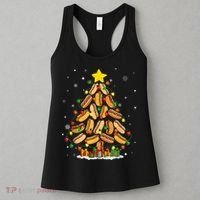 Hotdog Christmas Tree Merry Christmas Hotdog Lovers Women's Tank Top thumb 3